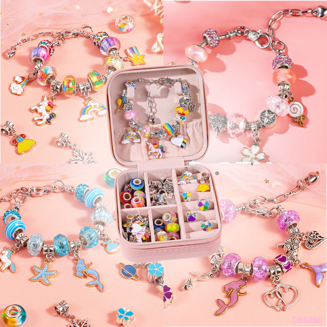 Kit de 66 Accesorios para Crear Pulseras + Joyero GRATIS