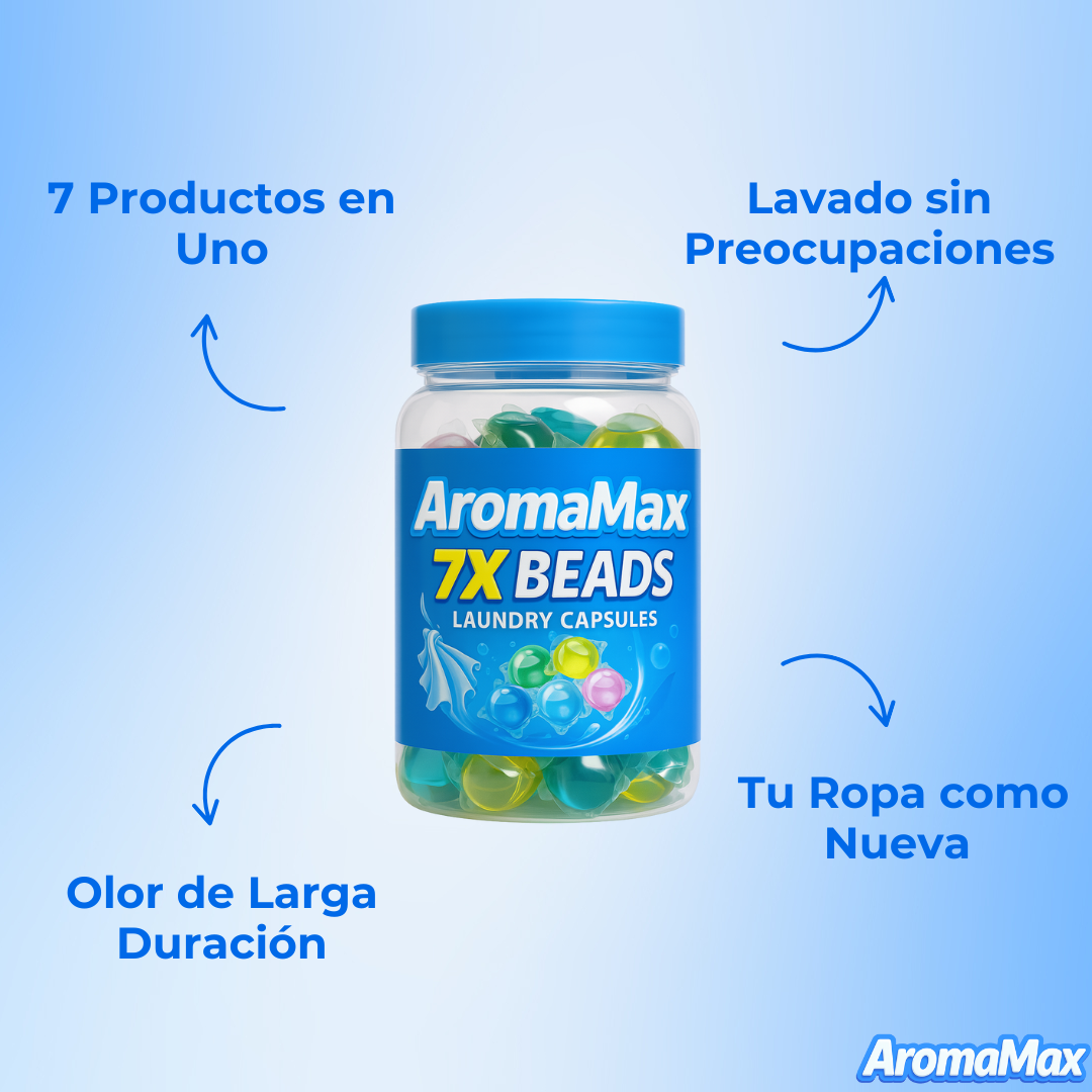 Detergente en Capsula 7 en 1 | Blanquea, Desinfecta y Protege tu Ropa (Lleva 2 Paga 1)