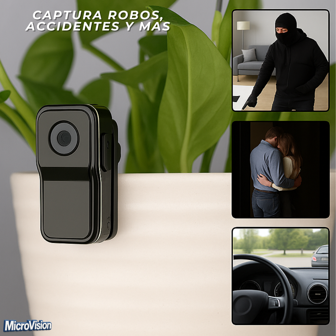 Cámara Portátil HD | Graba Robos, Abusos y Más