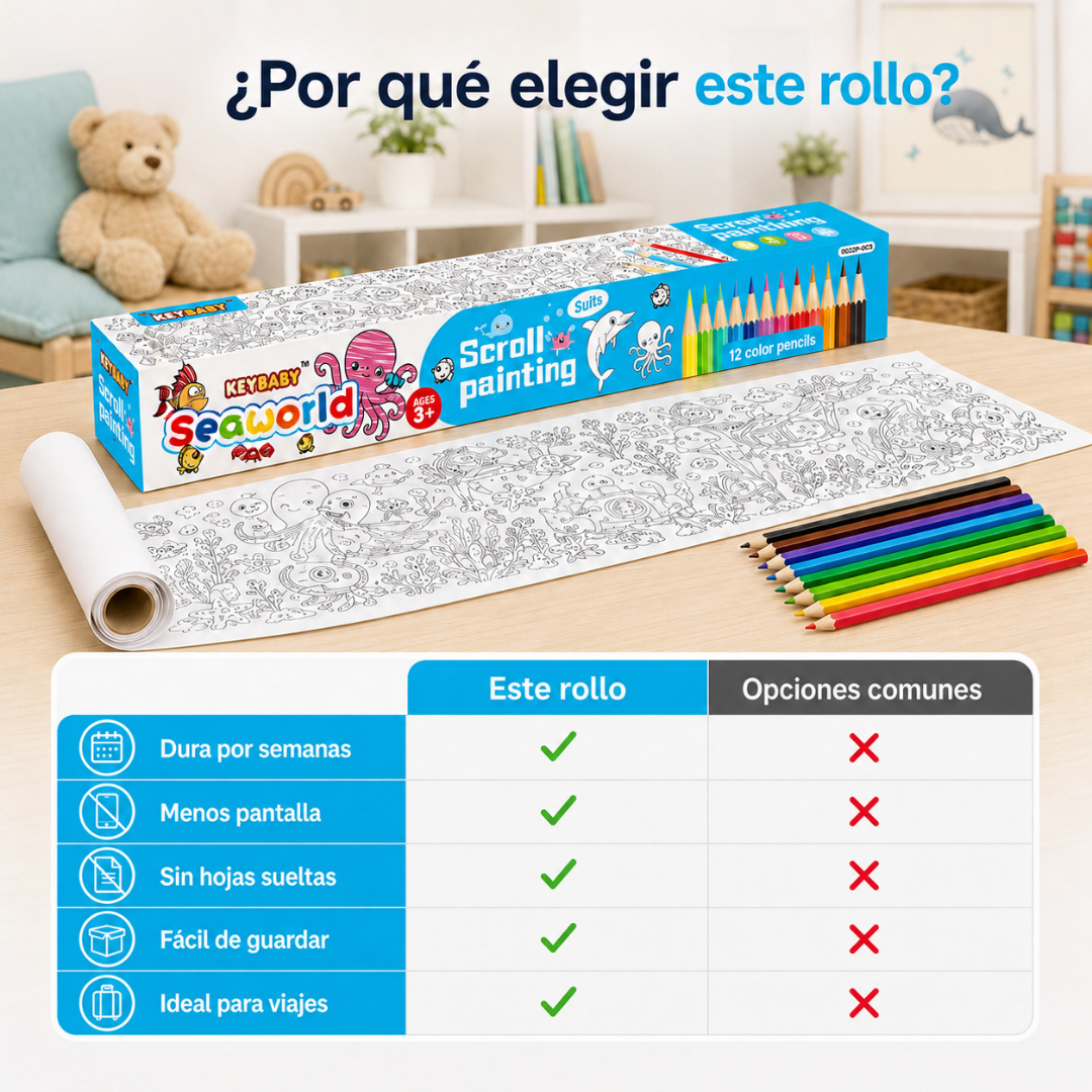 Rollo de Dibujo | Pack Día del Niño (Lleva 2 Paga 1)