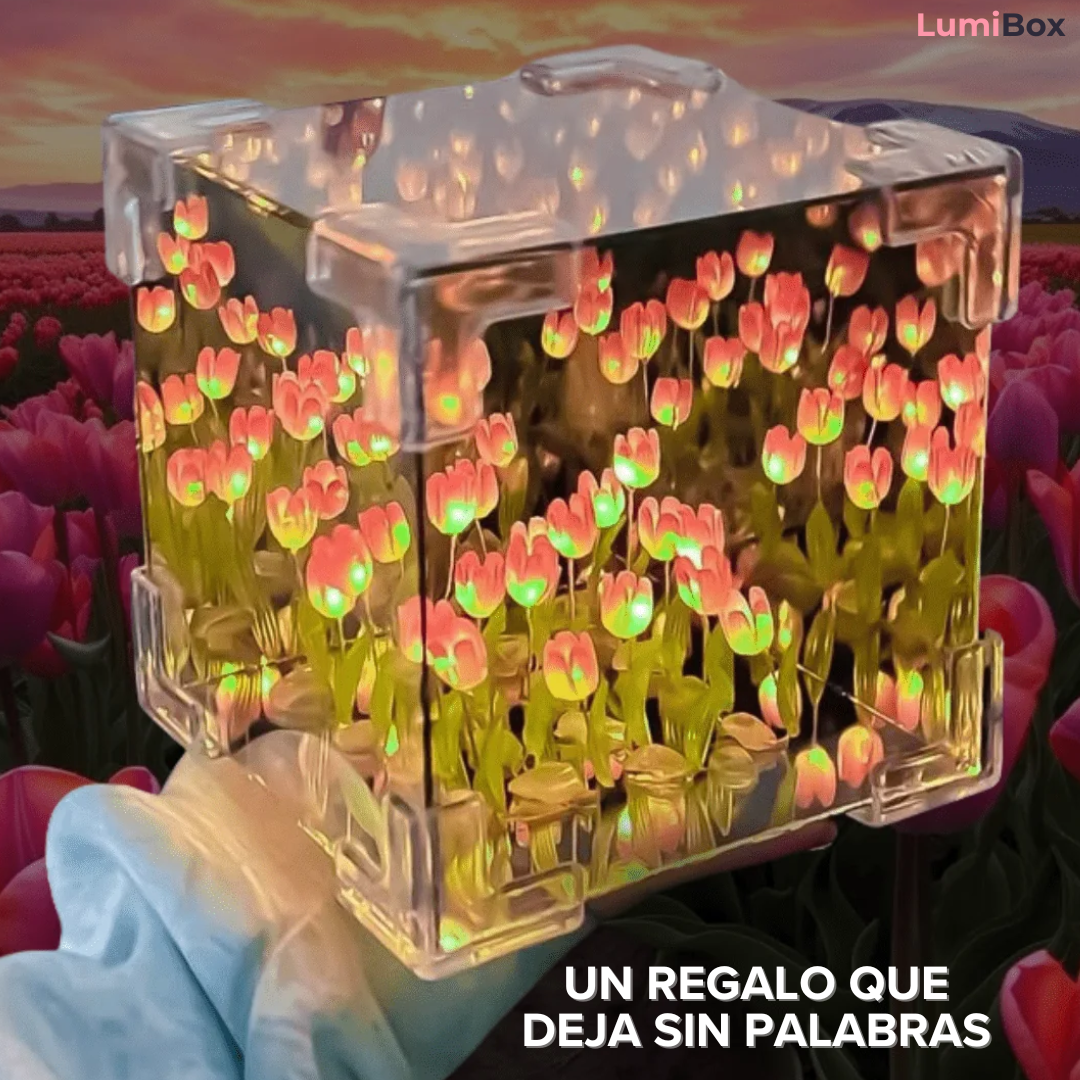 Lámpara de Tulipanes Infinitos | Un Regalo que Enamora a Primera Vista