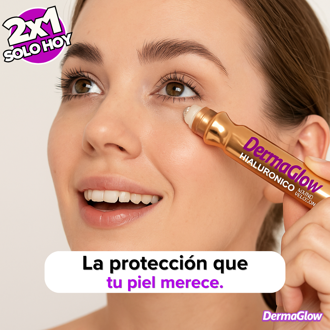Roll-on de Ácido Hialurónico Reafirma, Rejuvenece y Limpia (Lleva 2 y paga 1)
