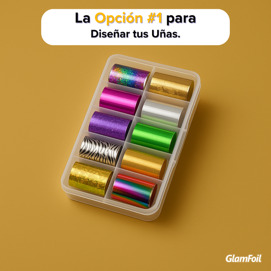 Foil para Uñas  Diseños Surtidos  (Lleva 20 Paga 1)