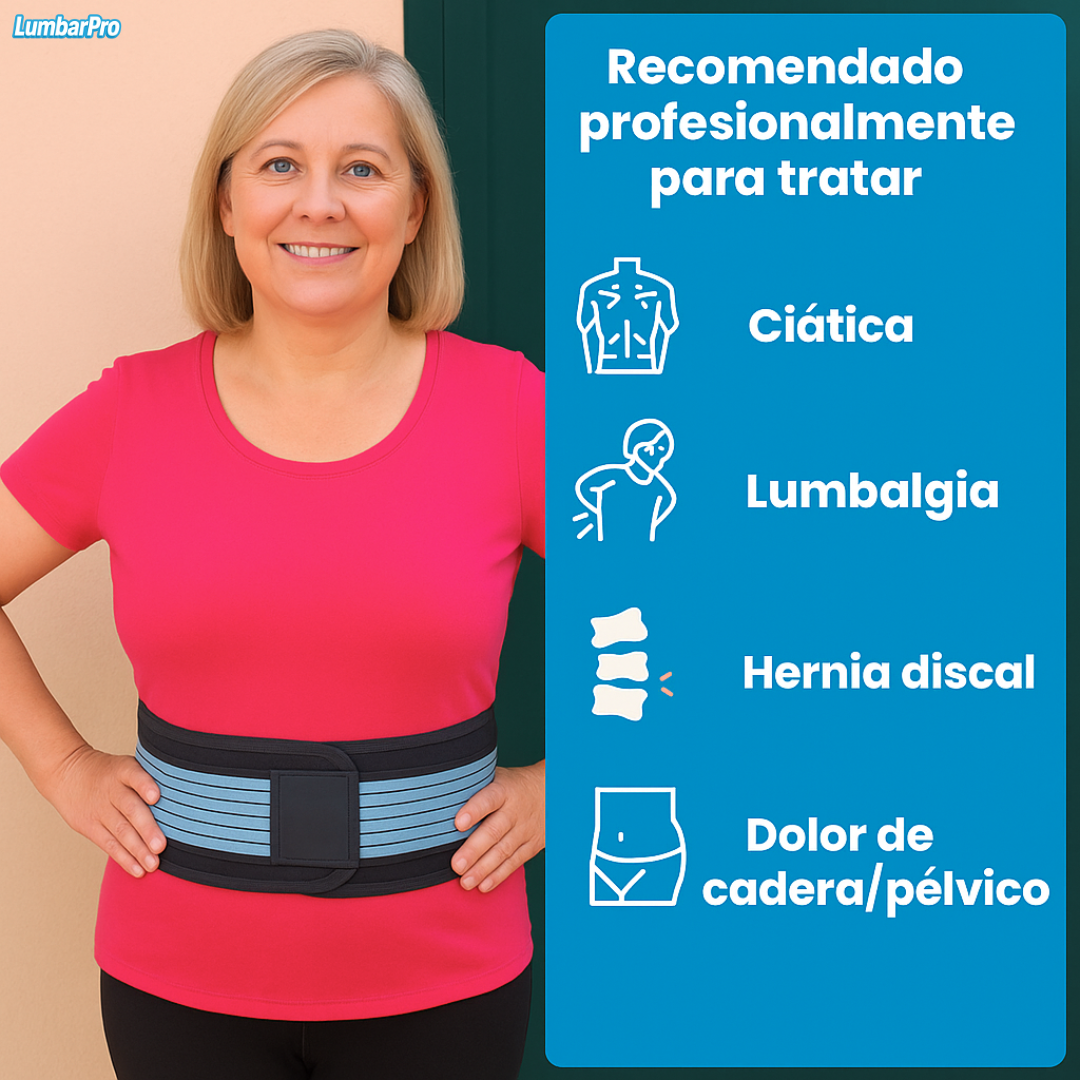 Faja Térmica | Alivia el Dolor de Ciática, Espalda, Caderas y Nervios Pinzados