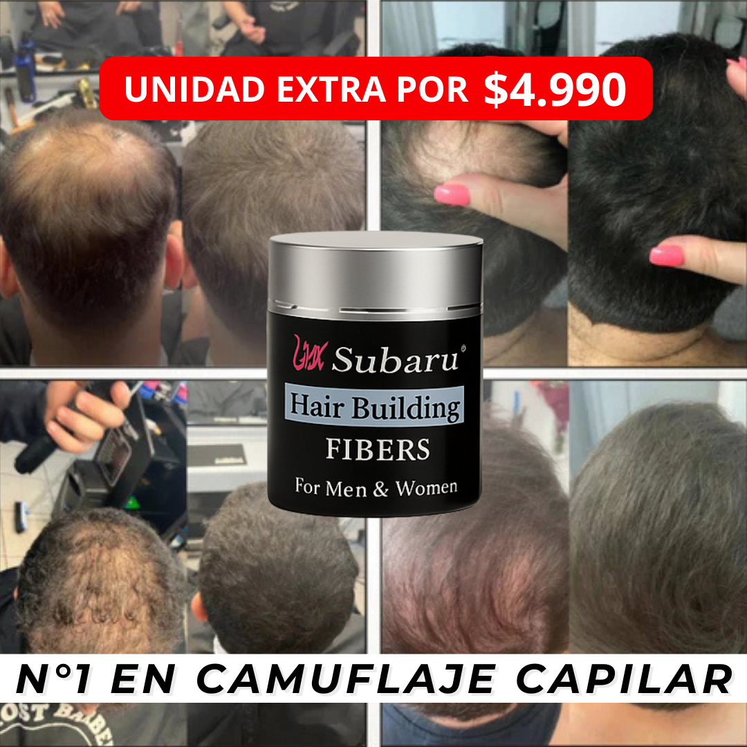 Polvo Relleno Capilar | Rellena Calvicie, Entradas y Pelones