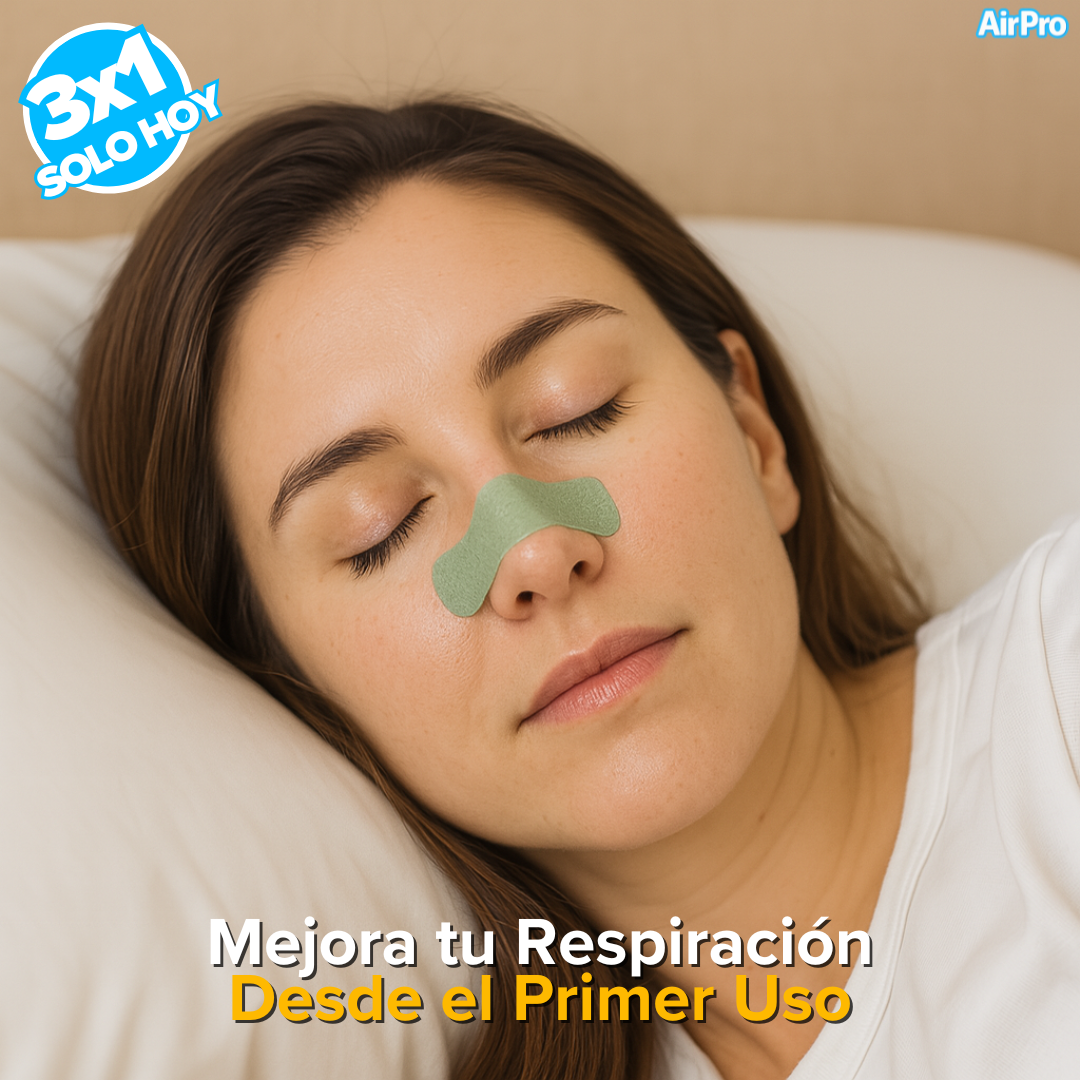 Parche Nasal | Anti-Ronquidos, Resfriados y Alergias (Lleva 3 Paga 1 Pack)