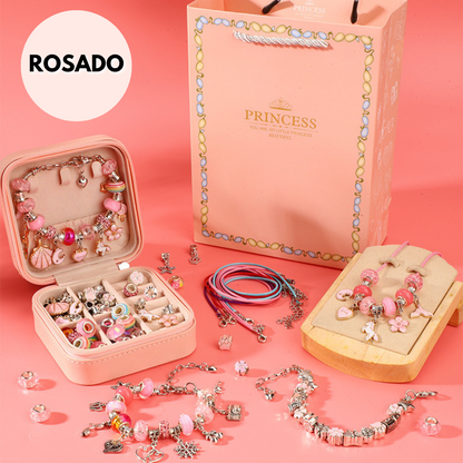 Kit de 66 Accesorios para Crear Pulseras + Joyero GRATIS