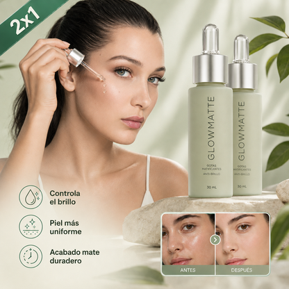Matificante Facial | Controla el Brillo Todo el Día (Lleva 2 Paga 1)