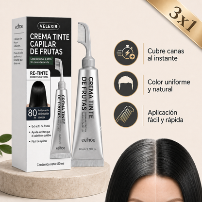 Peine Tinte Canas | Cubre Canas al Instante Sin Manchar (Lleva 3 Paga 1)