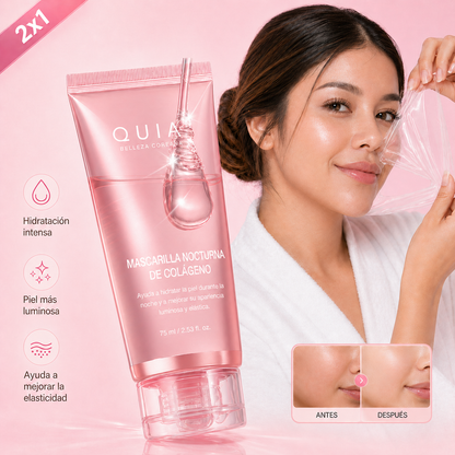 Mascarilla de Colágeno | Firma y Rejuvenece Mientras Duermes (Lleva 2 Paga 1)