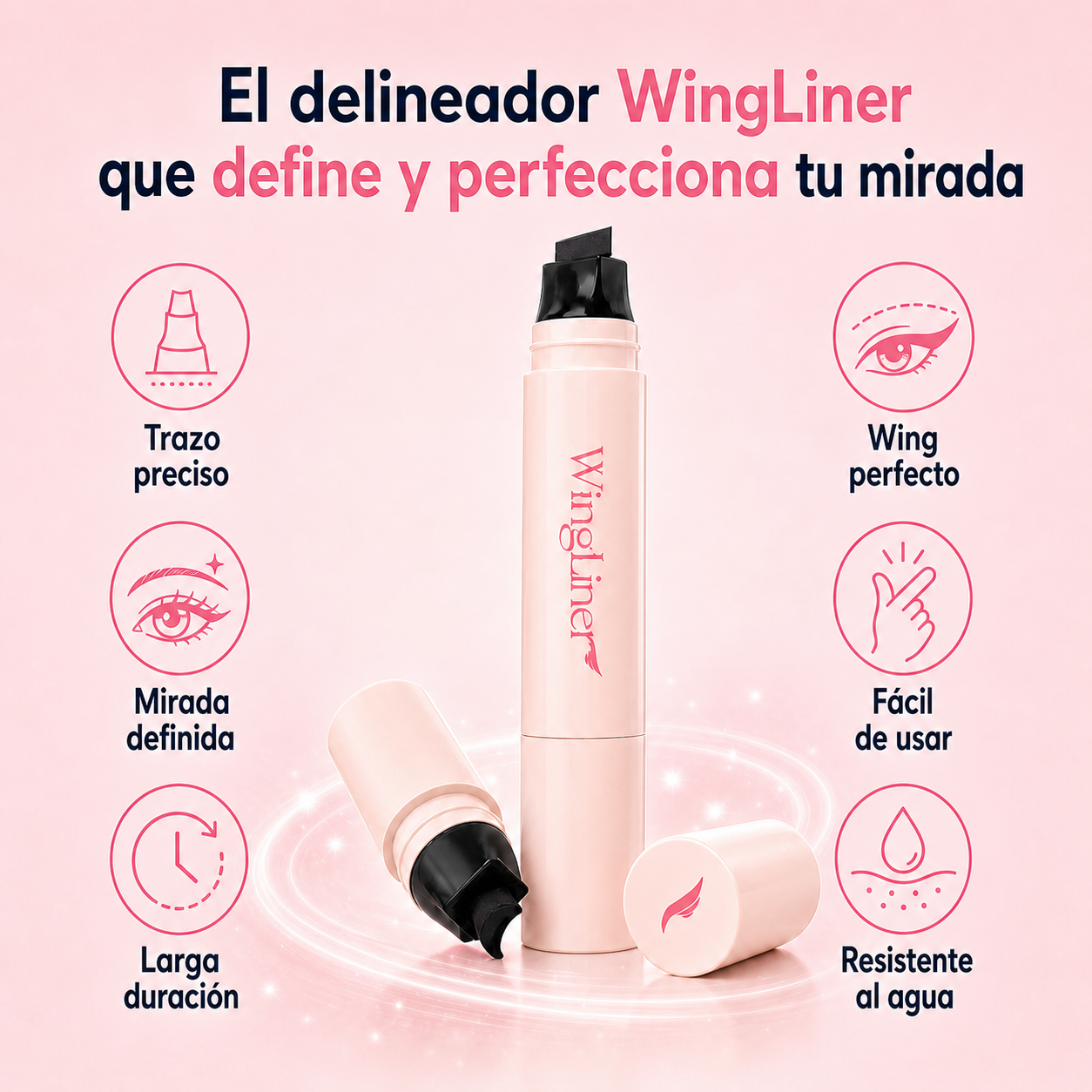 Delineador | Cat Eye Perfecto en Segundos (Lleva 2 Paga 1)