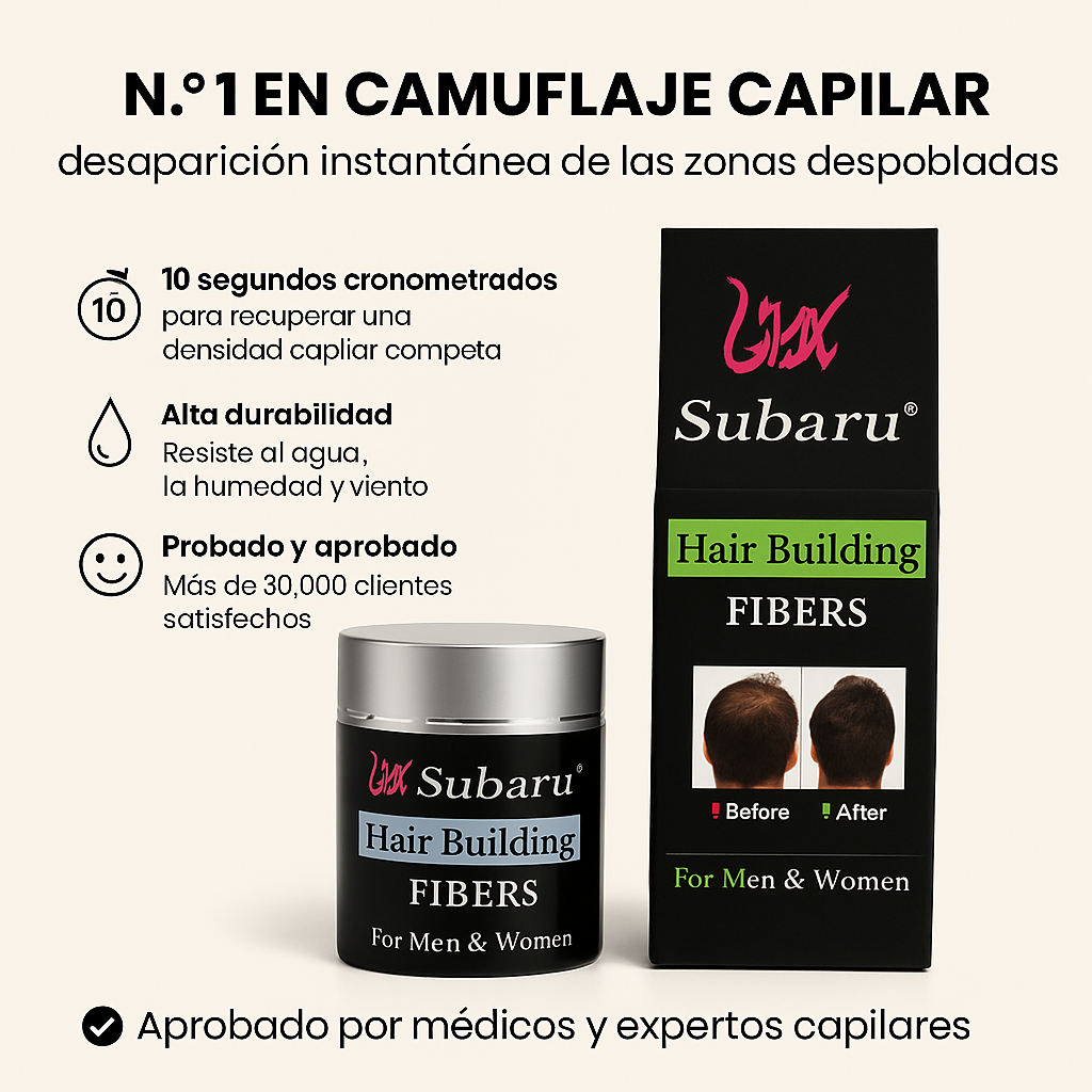 Polvo Relleno Capilar | Rellena Calvicie, Entradas y Pelones (Lleva 2 Paga 1)