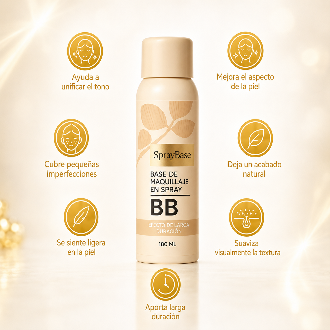 Base Biomimética en Spray | Piel Pareja y Natural en 30 Segundos (Lleva 2 Paga 1)