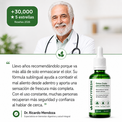 Gotas Naturales · Tratamiento contra el Mal Aliento (Lleva 2 Paga 1)