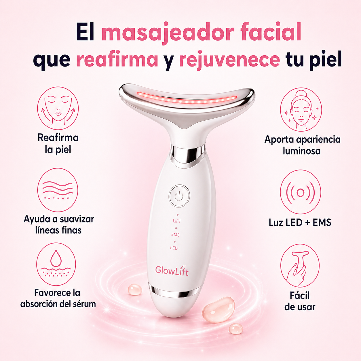 Masajeador Facial | Reafirma y Rejuvenece la Piel