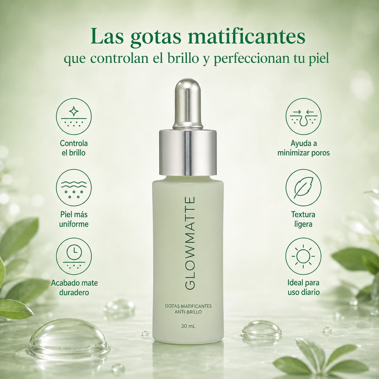 Matificante Facial | Controla el Brillo Todo el Día (Lleva 2 Paga 1)