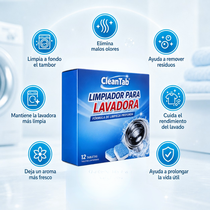 Tableta Lavadora · Ropa Fresca y Sin Olor a Humedad (Lleva 3 Paga 1)