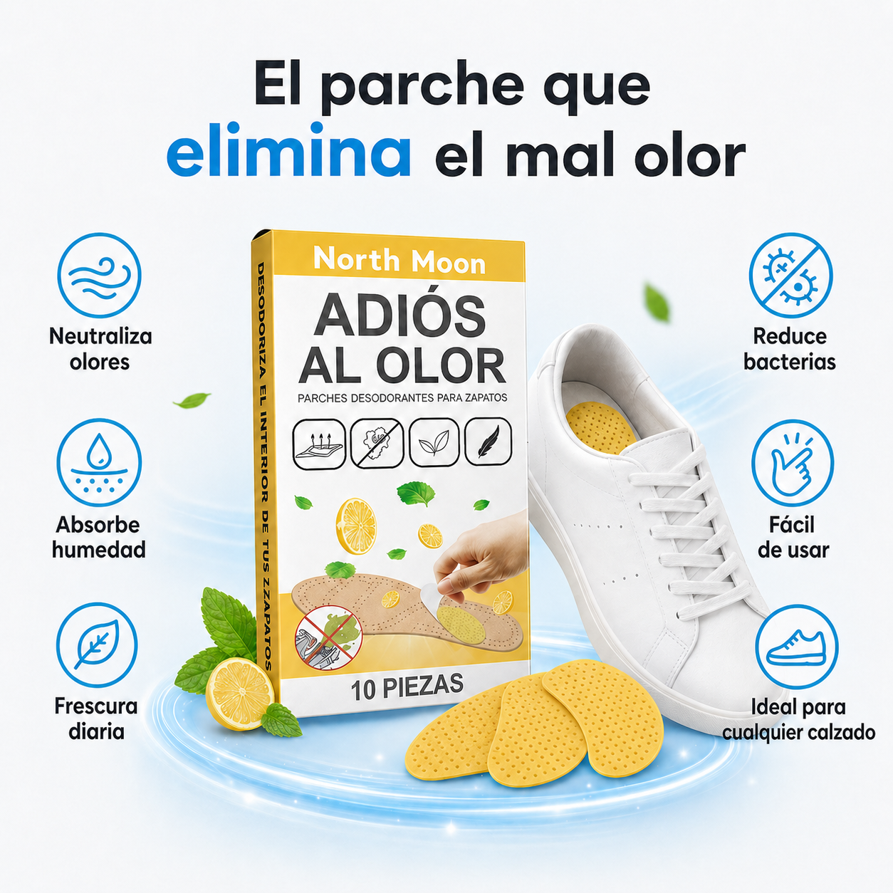 Parches Elimina Olores | Pies Frescos Todo el Día (Lleva 3 Paga 1)