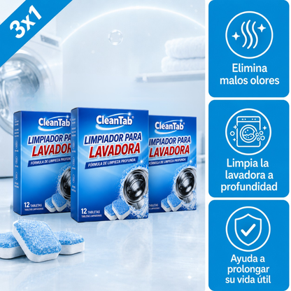 Tableta Lavadora · Ropa Fresca y Sin Olor a Humedad (Lleva 3 Paga 1)