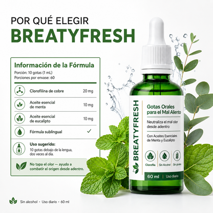 Gotas Naturales · Tratamiento contra el Mal Aliento (Lleva 2 Paga 1)