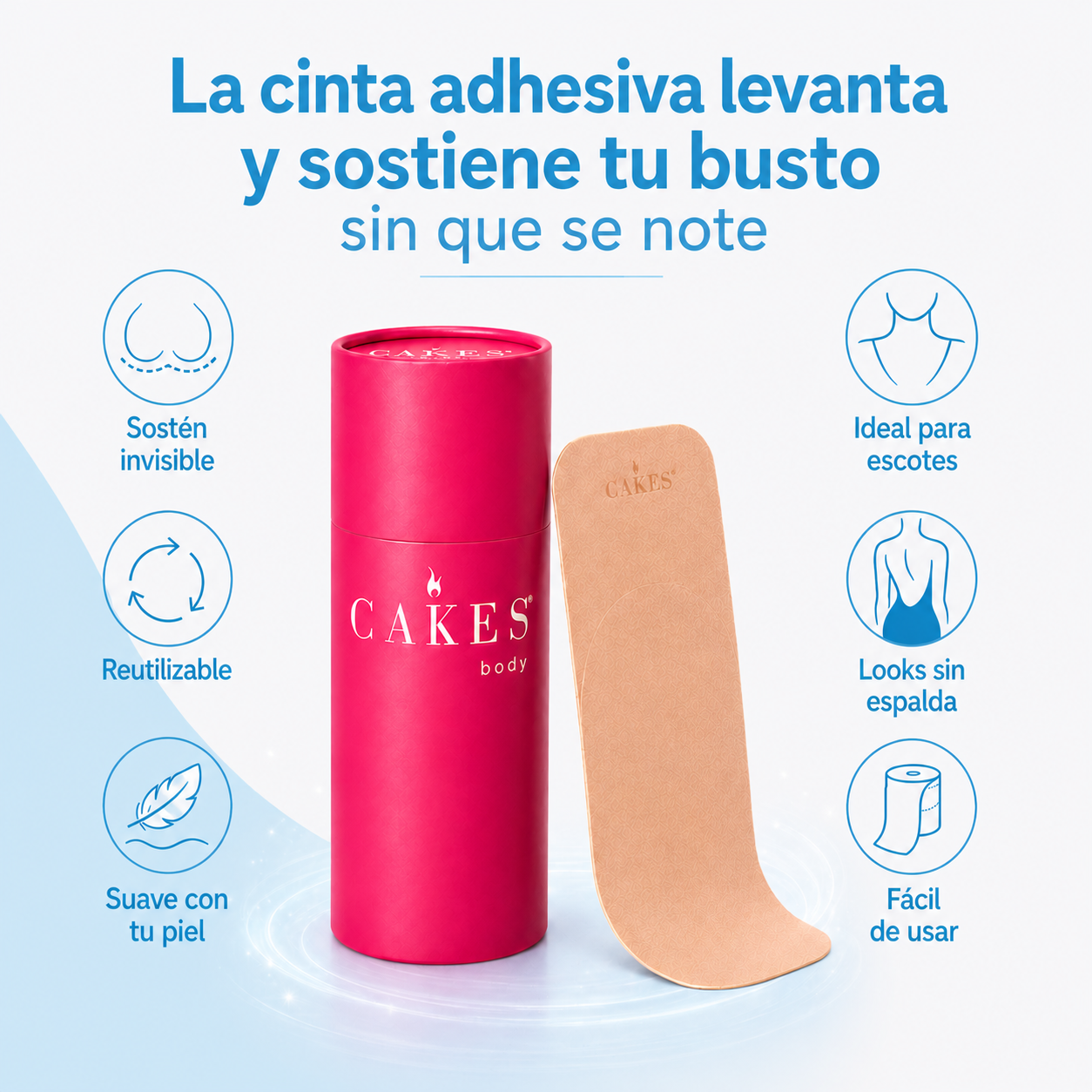 Cinta Adhesiva | Levanta y Sostiene Sin Que Se Note Nada (Lleva 2 Paga 1)
