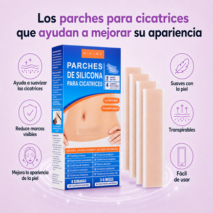 Parches para Cicatrices | Reduce y Aplana Marcas Visibles (Lleva 3 Paga 1)