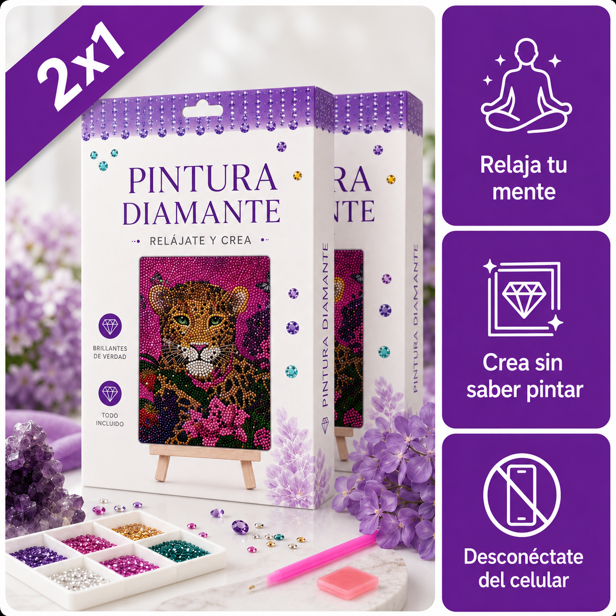 Pintura Diamante | El Regalo que de Verdad lo Despega de la Pantalla (Oferta 2x1)