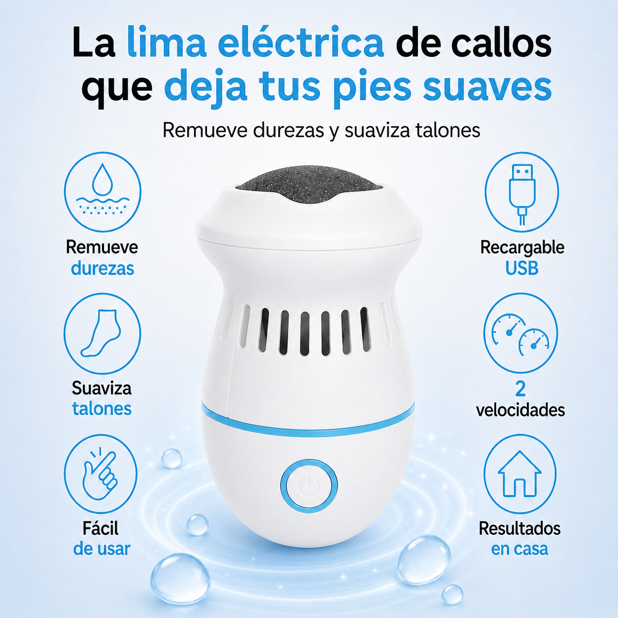Lima Eléctrica de Callos | Pies Suaves Sin Ir al Salón (Lleva 2 Paga 1)