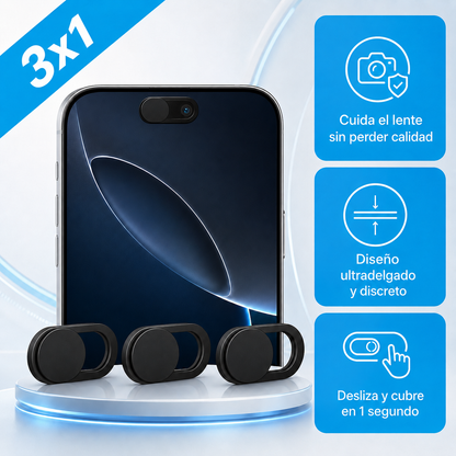 Protector de Cámara iPhone | Cuida el Lente Sin Perder Calidad (Lleva 3 Paga 1)