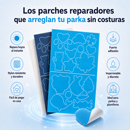 Parches Reparadores de Parka | Repara Hoyos Sin Costurera (Lleva 3 Paga 1)