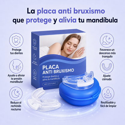 Placa Anti Bruxismo · Despierta Sin Dolor de Mandíbula Ni Dientes Desgastados (Lleva 2 Paga 1)