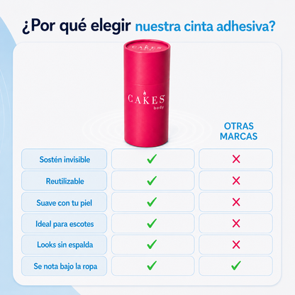 Cinta Adhesiva | Levanta y Sostiene Sin Que Se Note Nada (Lleva 2 Paga 1)