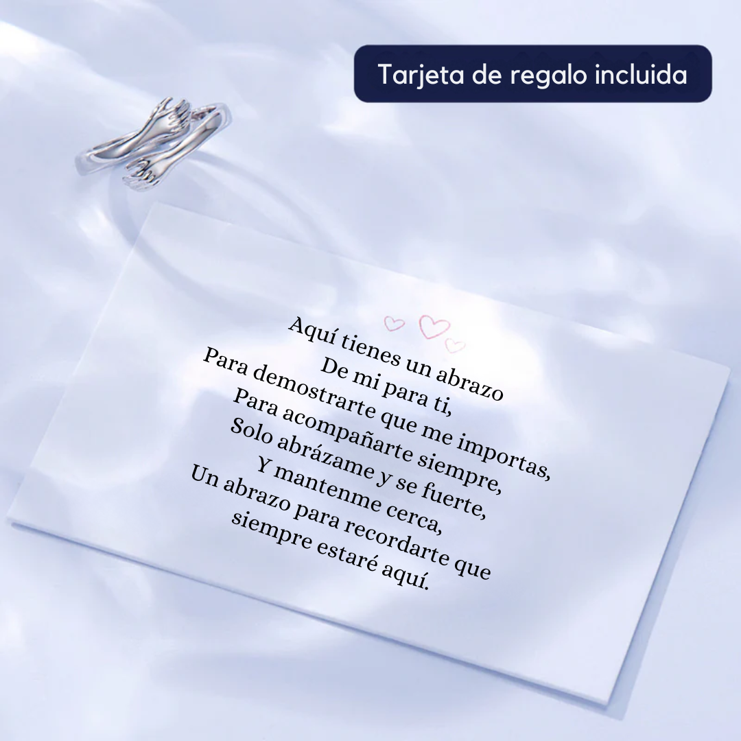 Lleva 2 Paga 1 | Anillo Abrazo Eterno + Joyero de REGALO