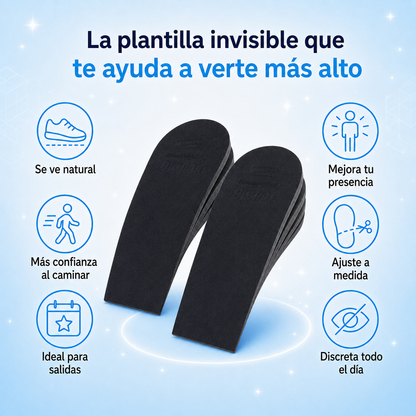 Plantillas de Altura Invisibles | Sube Centímetros Sin Que Nadie Lo Note (Lleva 2 Paga 1)