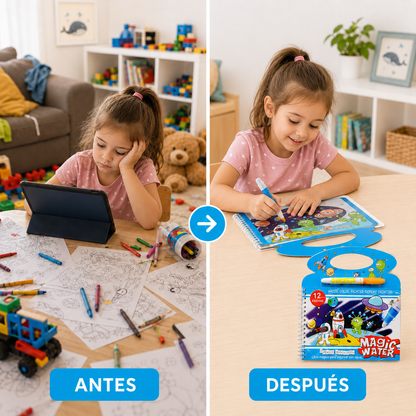 Libro Mágico de Agua | El Mejor Regalo para el Día del Niño (Lleva 2 Paga 1)