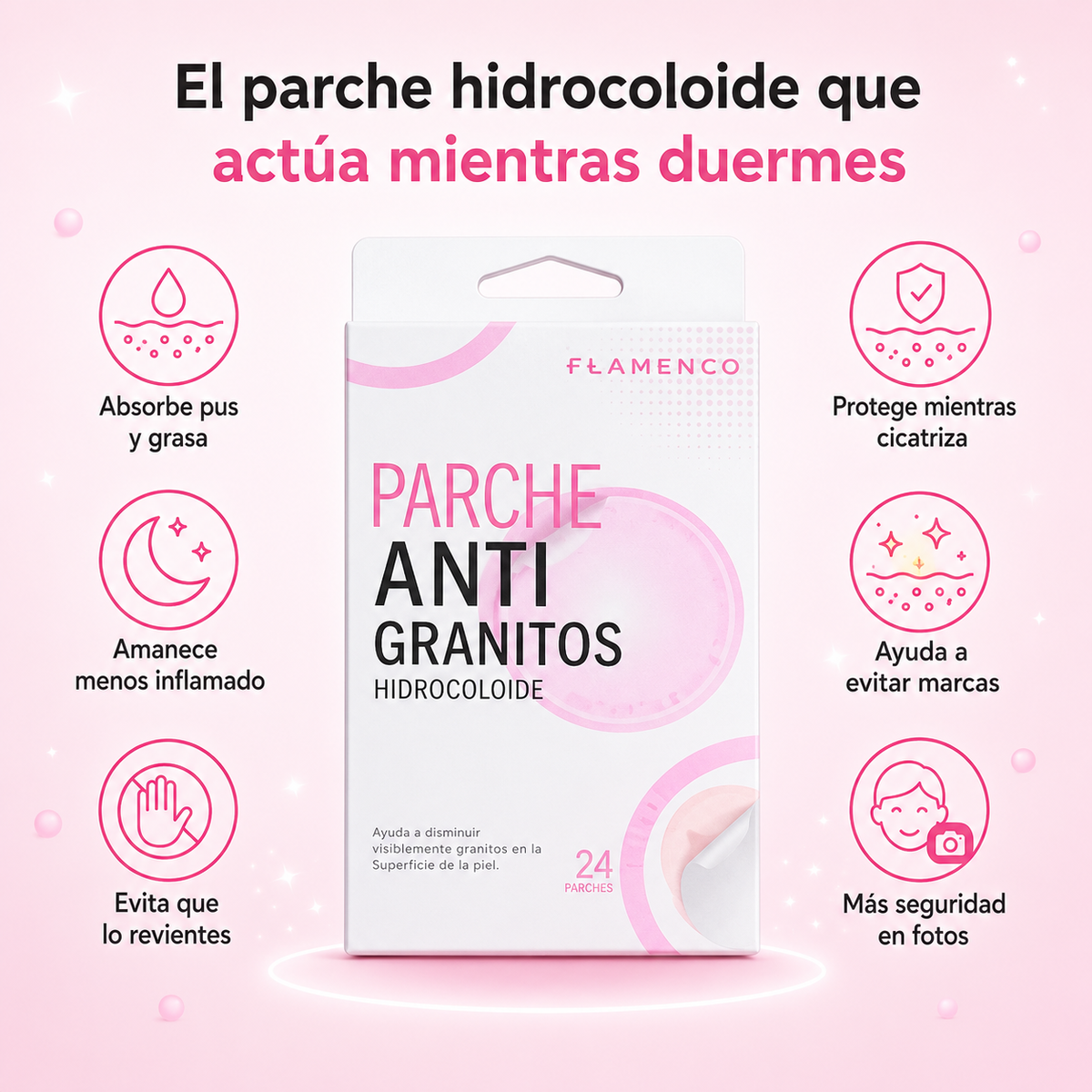 Parches Anti-Grano | Absorbe el Grano y Evita la Mancha (Lleva 2 Paga 1)