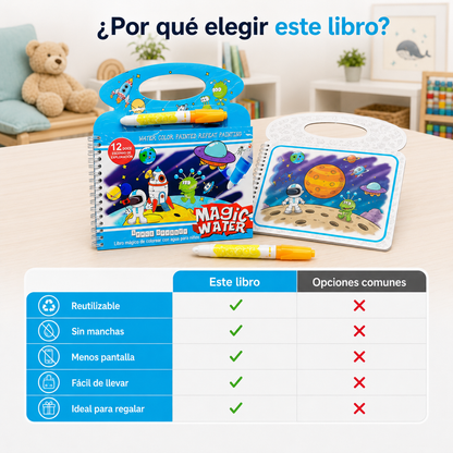 Libro Mágico de Agua | El Mejor Regalo para el Día del Niño (Lleva 2 Paga 1)