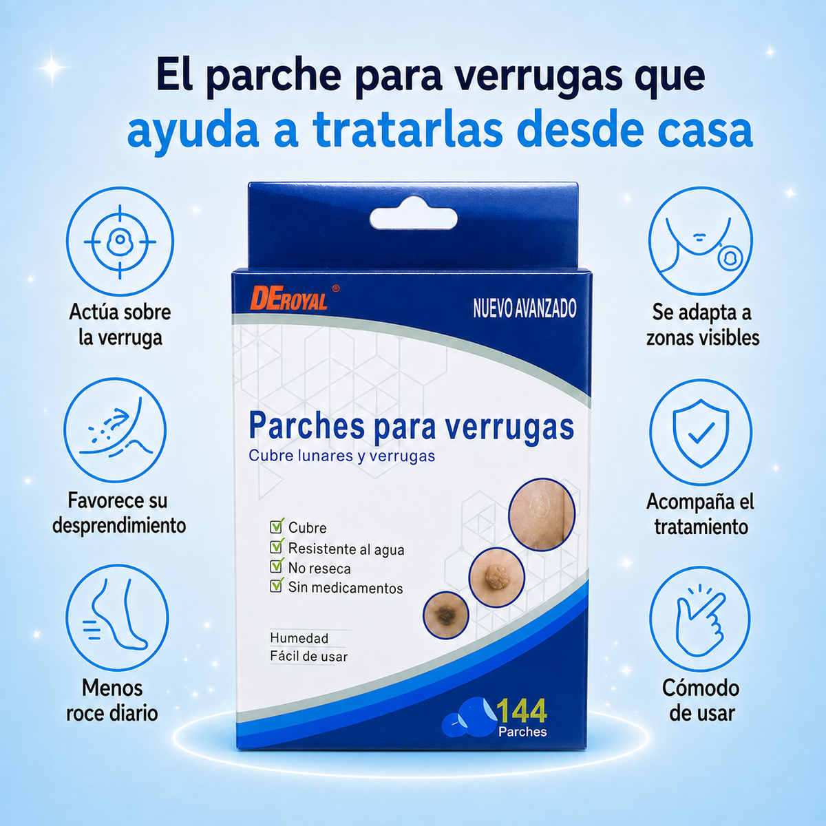 Parches para Verrugas y Tags | Se Secan y Caen por Capas (Lleva 2 Paga 1)