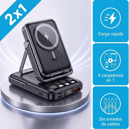 Cargador Portátil 4 en 1 | Nunca Más Te Quedes Sin Batería