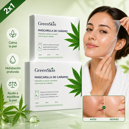 Mascarilla Purificante de Cáñamo | Limpia Poros y Restaura Luminosidad (Lleva 2 Paga 1)
