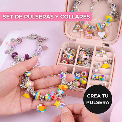 Kit de 66 Accesorios para Crear Pulseras + Joyero GRATIS