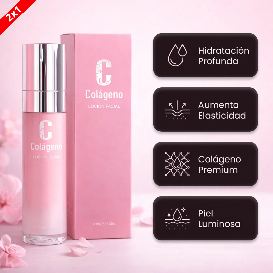 Loción Facial Colágeno | Recupera el brillo natural de tu piel (Lleva 2 Paga 1)