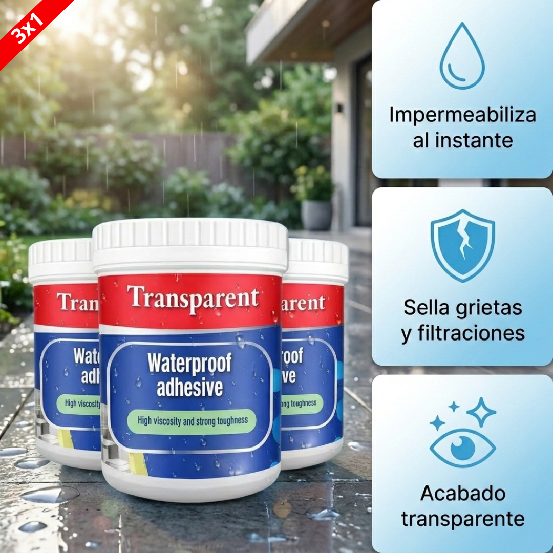 Sellador Impermeable | Corta la Gotera e Impermeabiliza Antes de que Vuelva (Lleva 3 Paga 1)