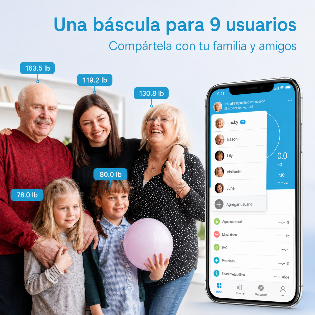 Pesa Inteligente | Controla tu Peso y Grasa Corporal