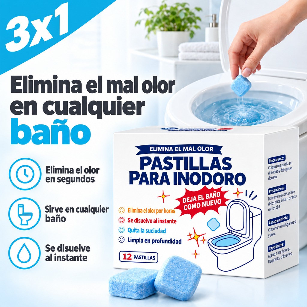 Pastillas anti olor para inodoro
