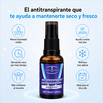 Spray Anti-Transpirante | Seco y Sin Olor Todo el Día (Lleva 2 Paga 1)