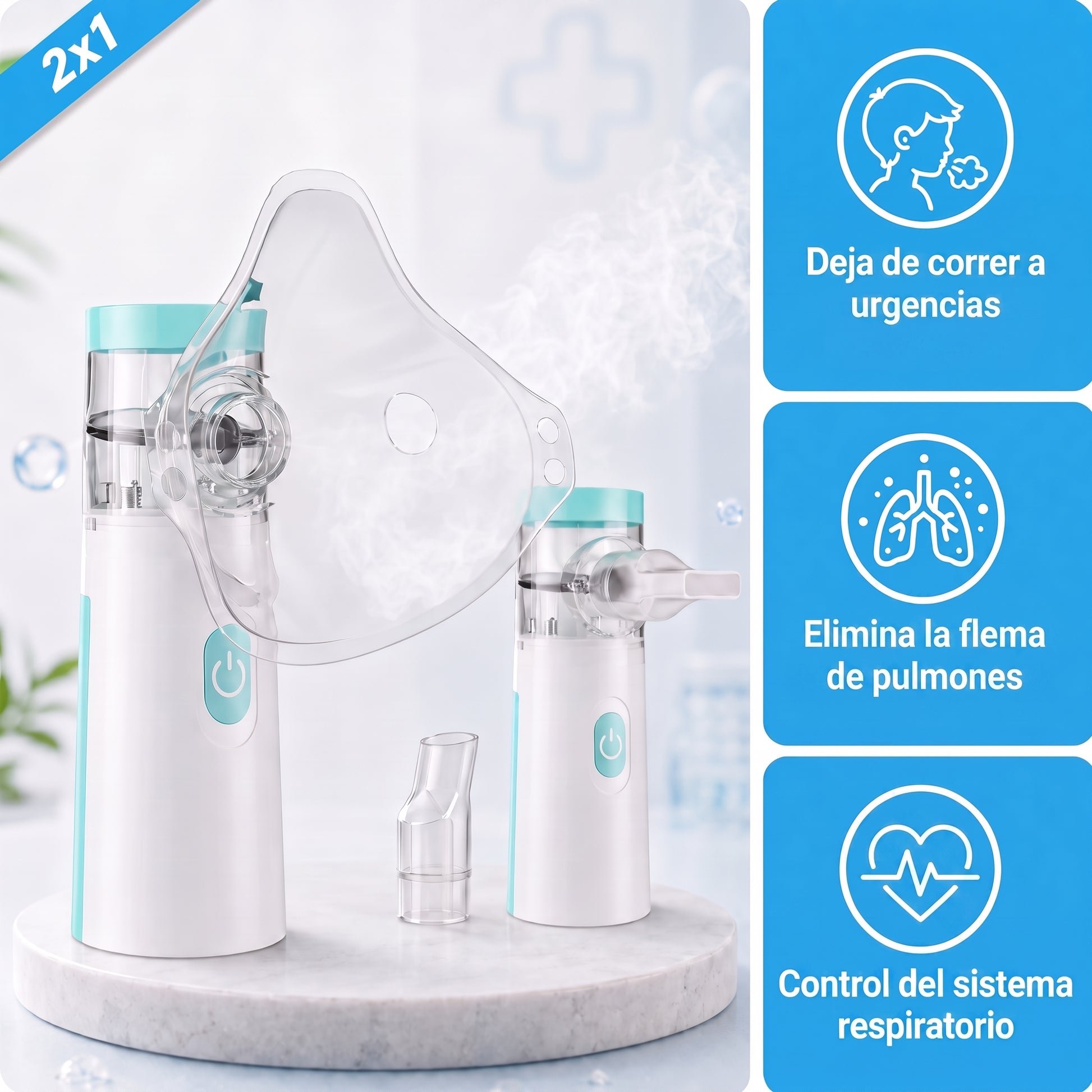 Nebulizador Portátil 2x1