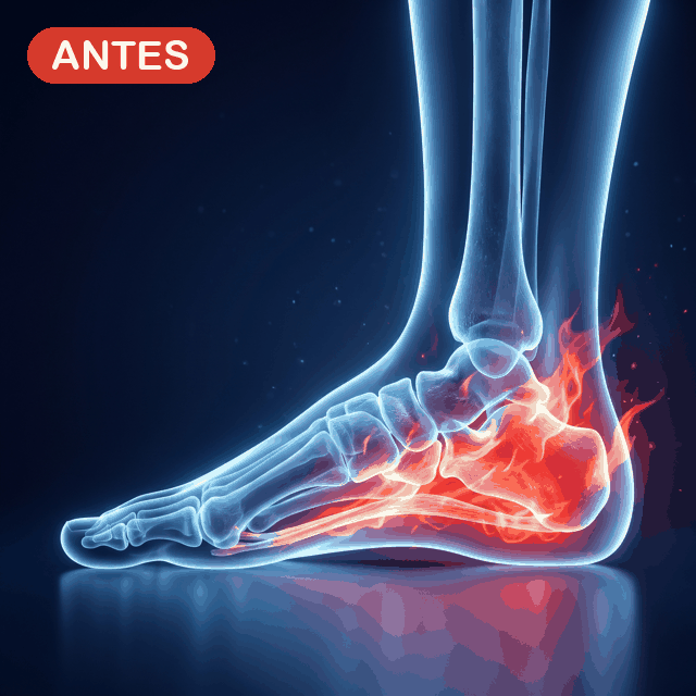 Plantillas ortopedicas antes y despues - dolor de pie aliviado con soporte de arco