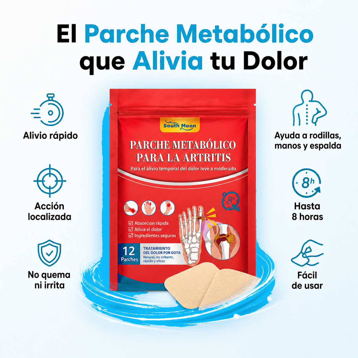 Parches para el Dolor Articular | Alivio Localizado Sin Pastillas (Lleva 3 Paga 1)