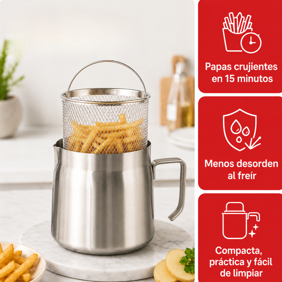 Freidora de Inmersión · Fritura Crujiente y Pareja (Oferta Especial)